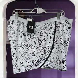 Women's UA Mileage 3.0 Shorts NWT Black/White Speckle Running Lined Quick Dry